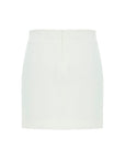 Mini Ecru Skirt With Button Detail | Porterist