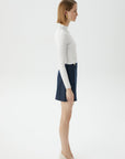 Ecru Basic Knitwear Top | Porterist