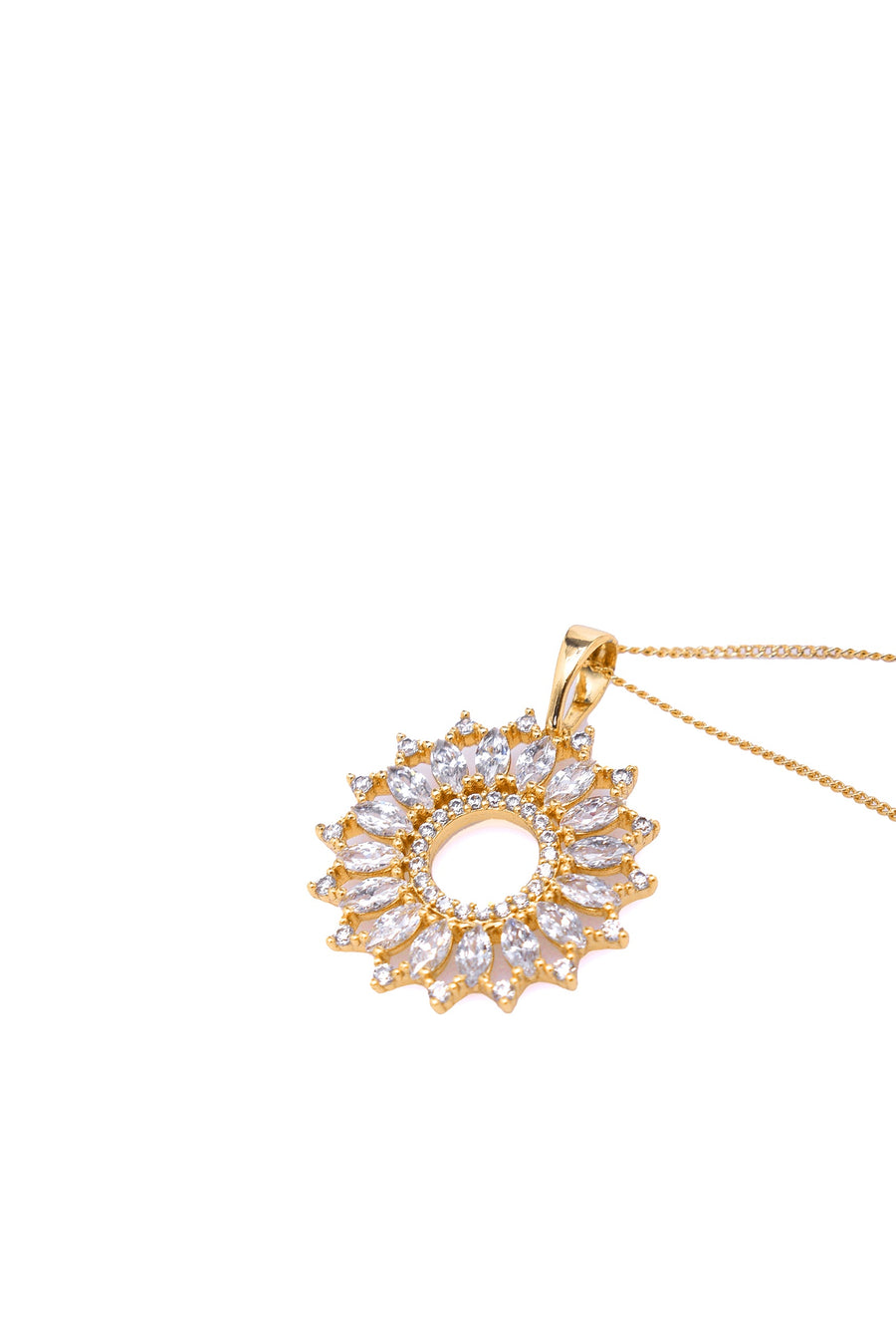 Diamond Flower Necklace | Porterist