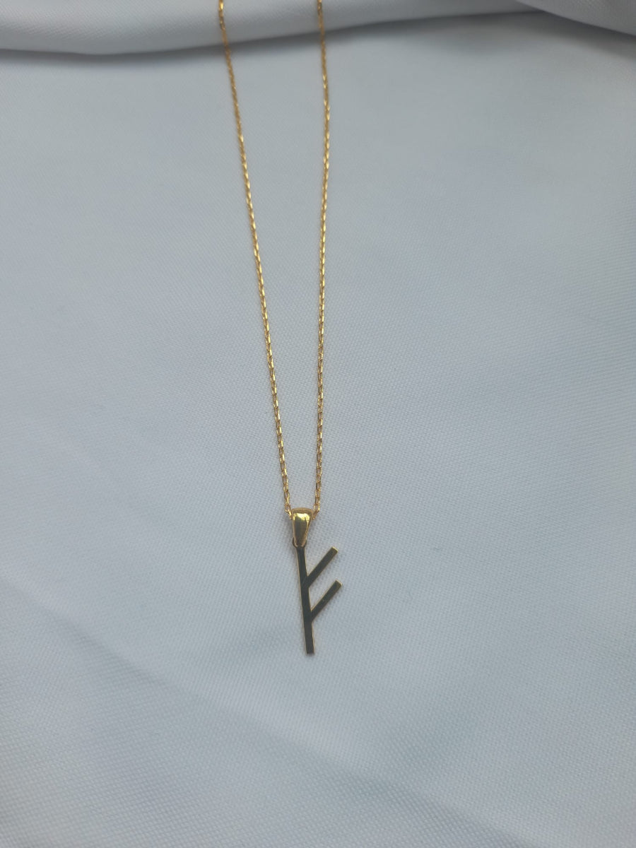 Double Ring Fuel Necklace - Gold | Porterist