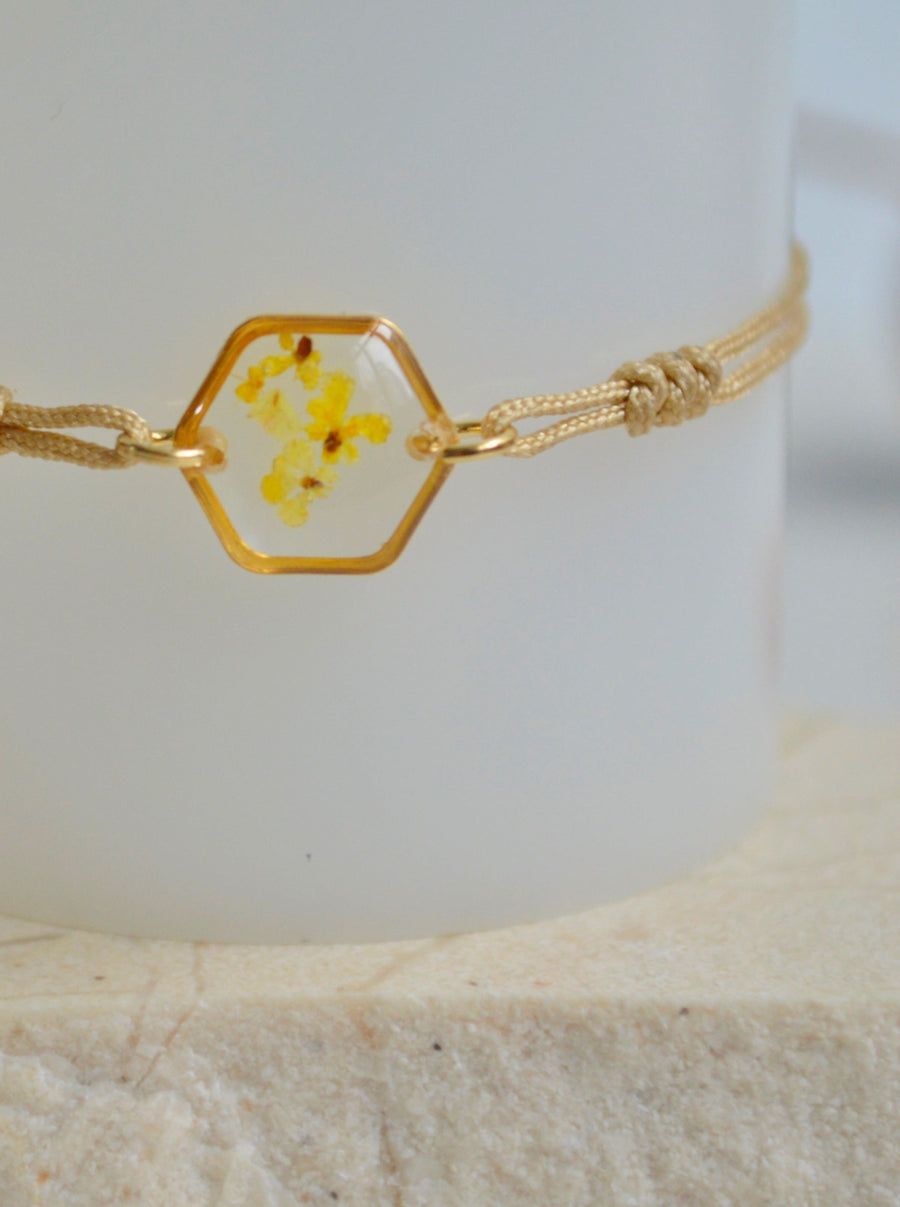 Tiny Garden Bracelet - Hexagon Yellow | Porterist