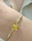 Tiny Garden Bracelet - Hexagon Yellow | Porterist