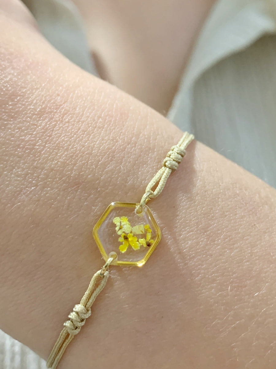 Tiny Garden Bracelet - Hexagon Yellow | Porterist