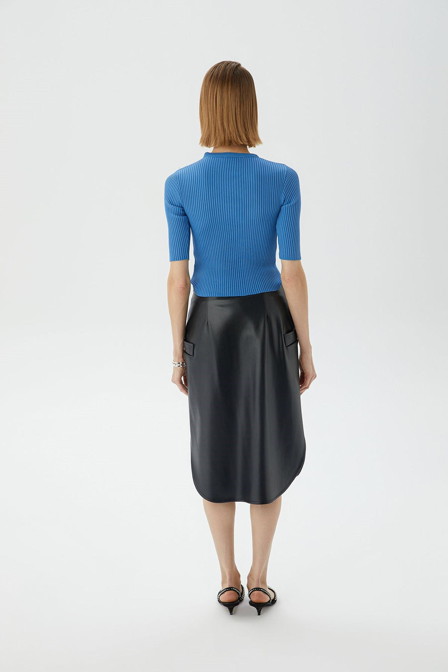 Indigo Crop Top With Twilling | Porterist