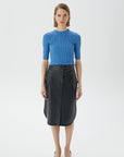 Indigo Crop Top With Twilling | Porterist