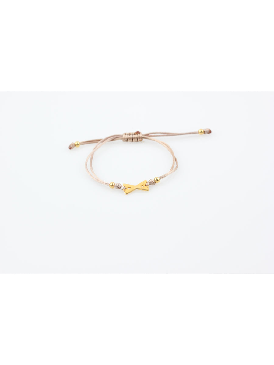 Gebo Rope Bracelet Beige - Gold | Porterist
