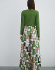 Custom Pattern Green Palazzo Trousers | Porterist