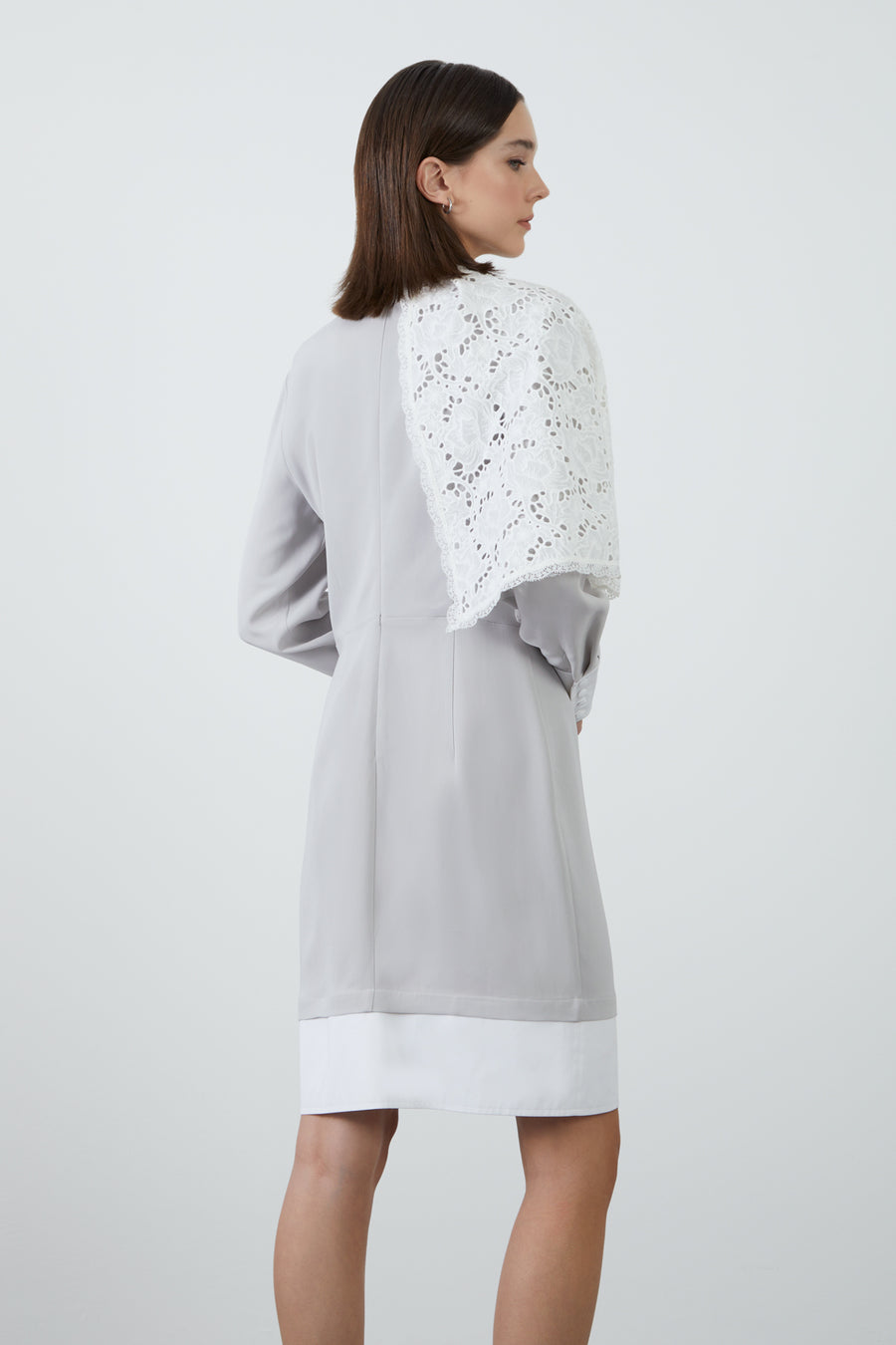 Dress With Guipure Detail | Porterist