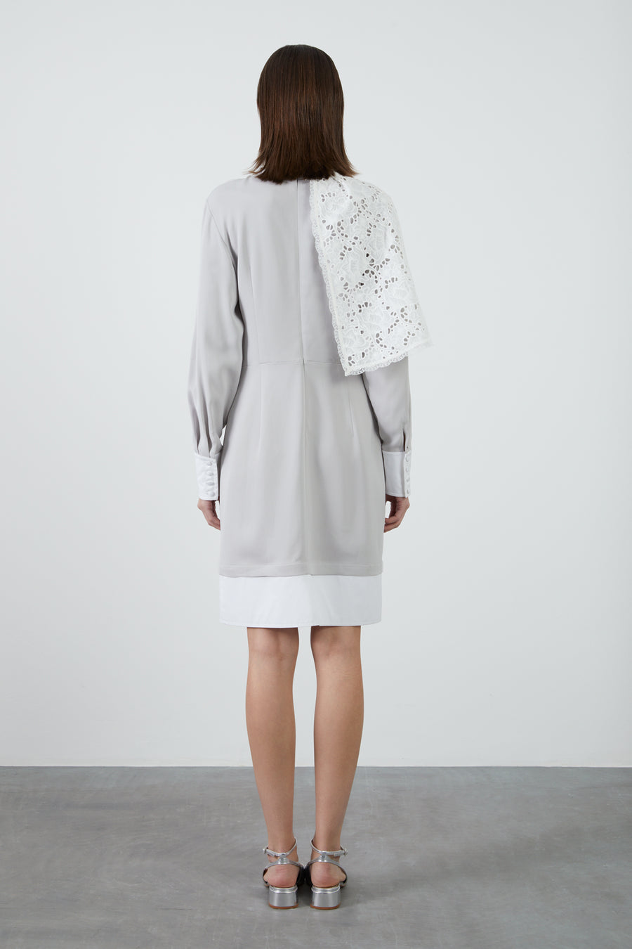 Dress With Guipure Detail | Porterist