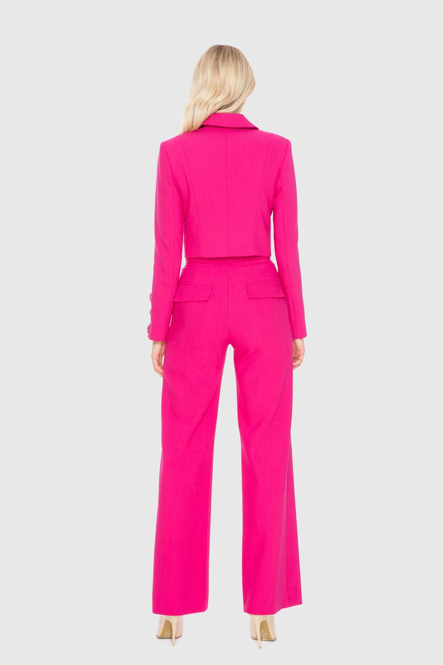 High Waist Palazzo Pink Pants | Porterist