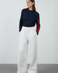 High Waisted Ecru Trousers | Porterist