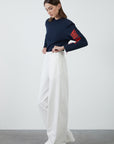 High Waisted Ecru Trousers | Porterist