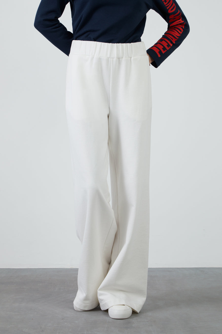 High Waisted Ecru Trousers | Porterist