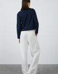 High Waisted Ecru Trousers | Porterist