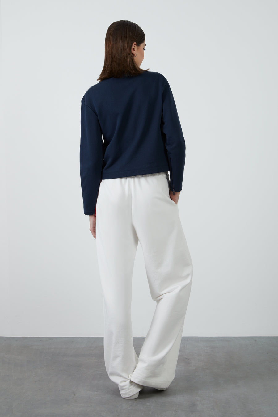 High Waisted Ecru Trousers | Porterist