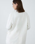 Linen Ecru Jacket With Single Row Buttons | Porterist