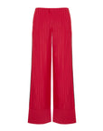 Long Wide Leg Pink Trousers With Tape Detail On The Sides