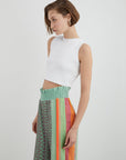 Patterned Trousers With Waist Detail | Porterist