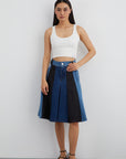 Segmented Bermuda Jean Skirt | Porterist