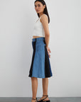 Segmented Bermuda Jean Skirt | Porterist