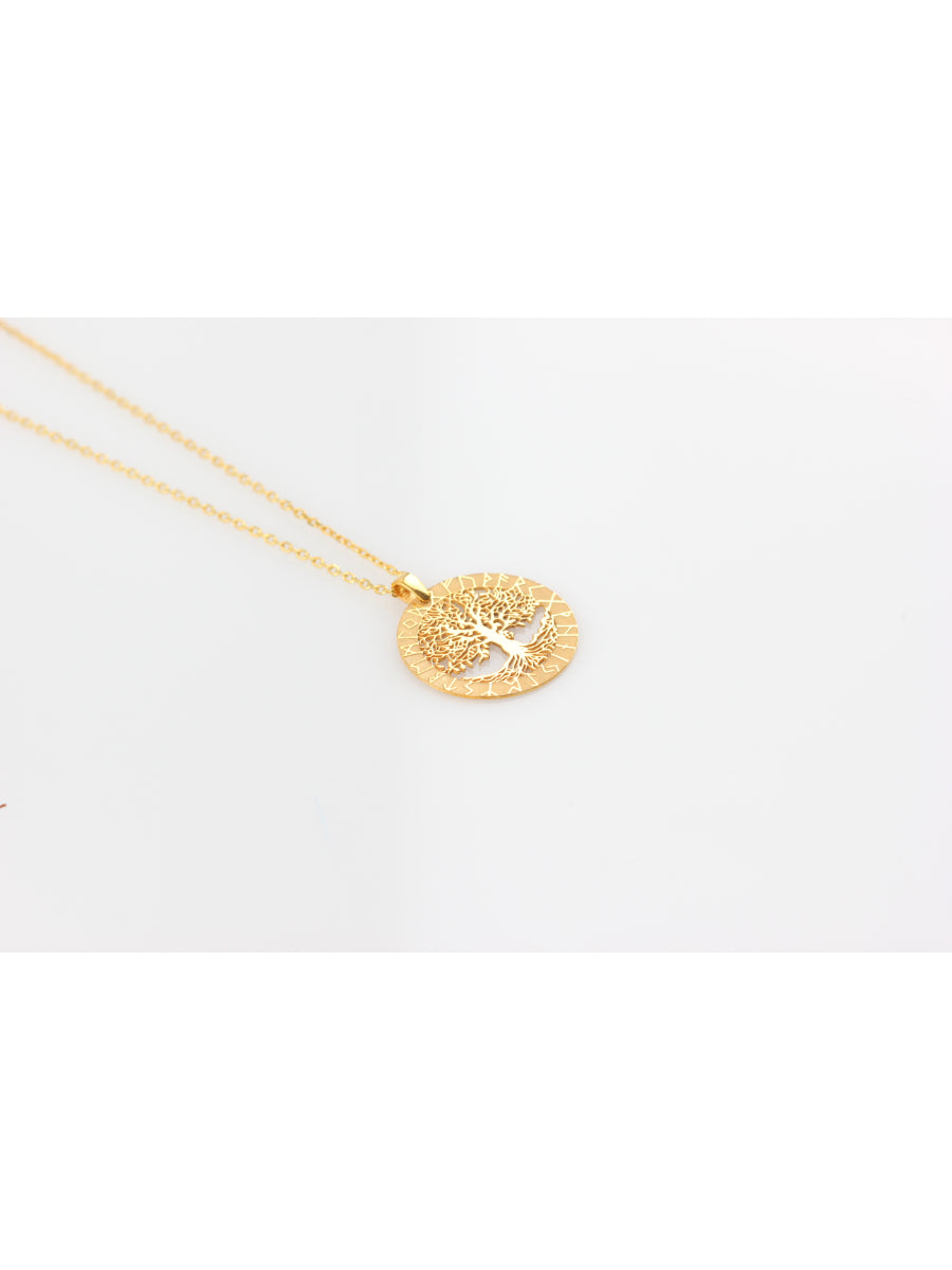 Tree Of Life Rune Letter Necklace - Gold | Porterist