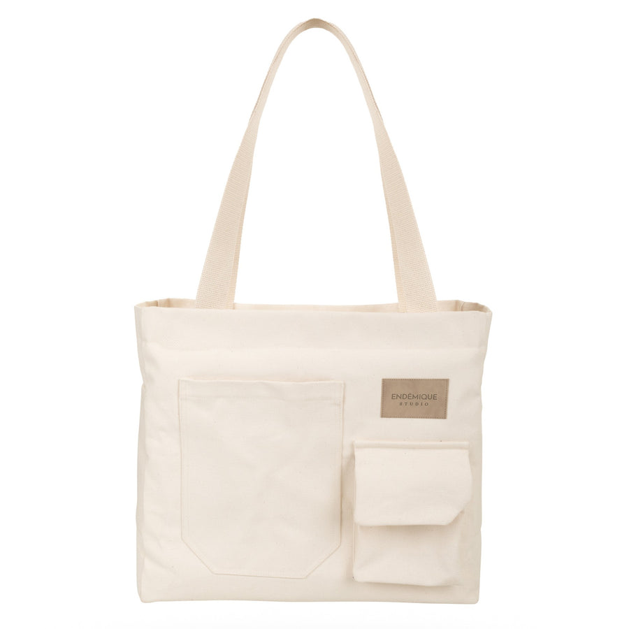 Endémique Studio La Lune Tote Bag Cotton White – Porterist