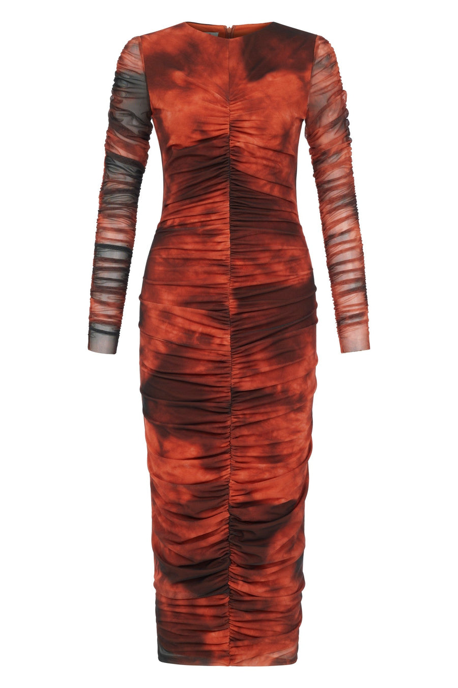 Red Magia Dress - Orange Batik | Porterist