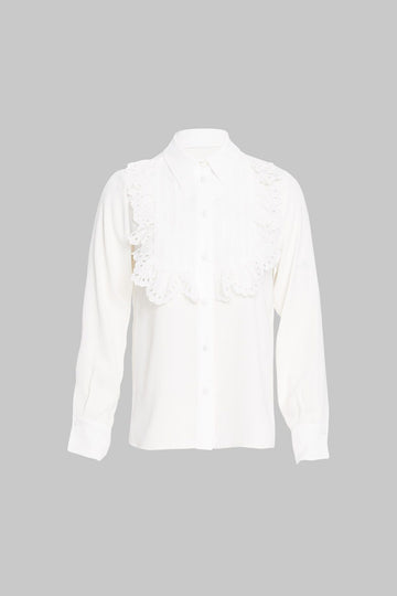 Ecru Blouse With Embroidery Detail | Porterist
