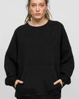 Basic Oversized Sweatshirt Black | Porterist