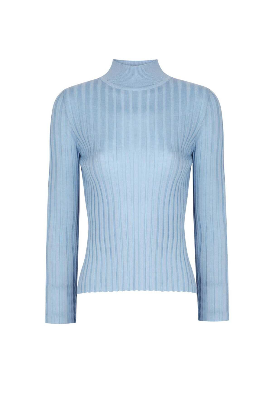 Mısırlı 1951 Mock Neck Light Blue Sweater  - Porterist 3