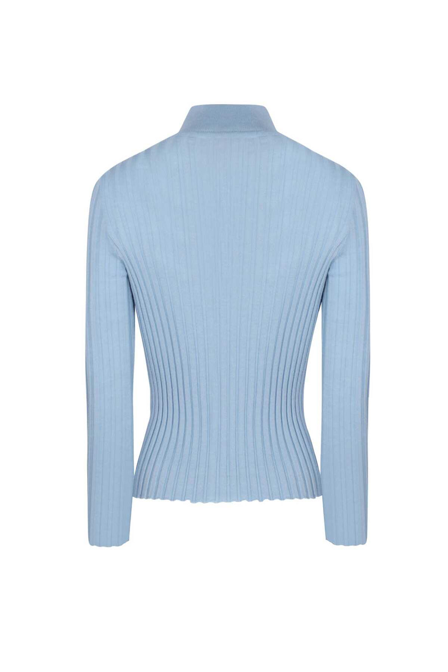 Mısırlı 1951 Mock Neck Light Blue Sweater  - Porterist 4