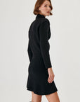 Black Flared Mini Knitwear Skirt | Porterist