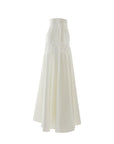 Midi Ecru Skirt With Lace Detail | Porterist