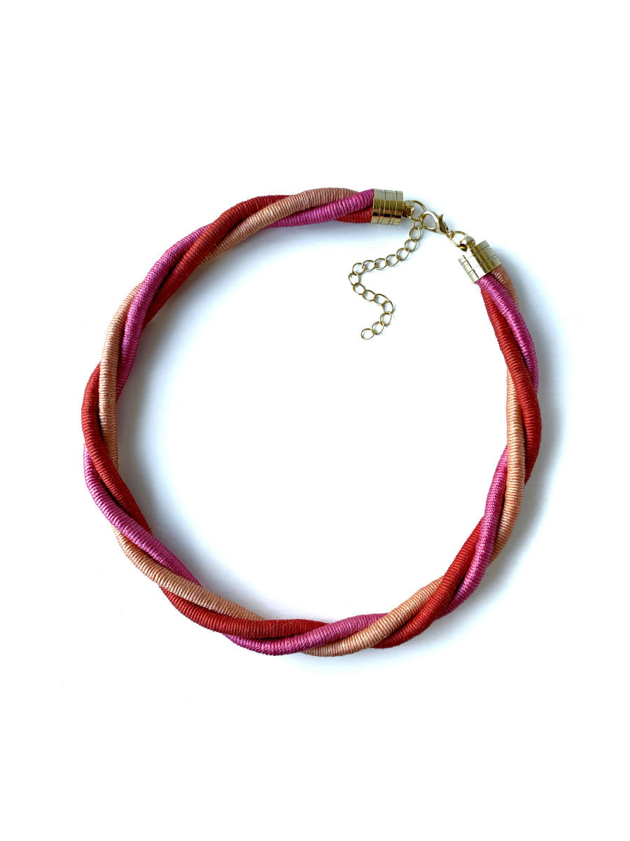 Ivy Red Orange Pink Choker | Porterist