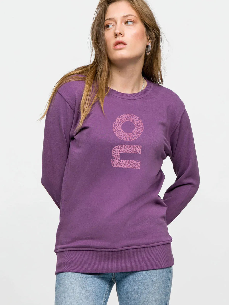 No Woman Sweatshirt - Purple | Porterist