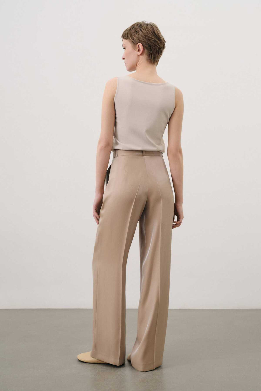 Glitter Beige Pants | Porterist