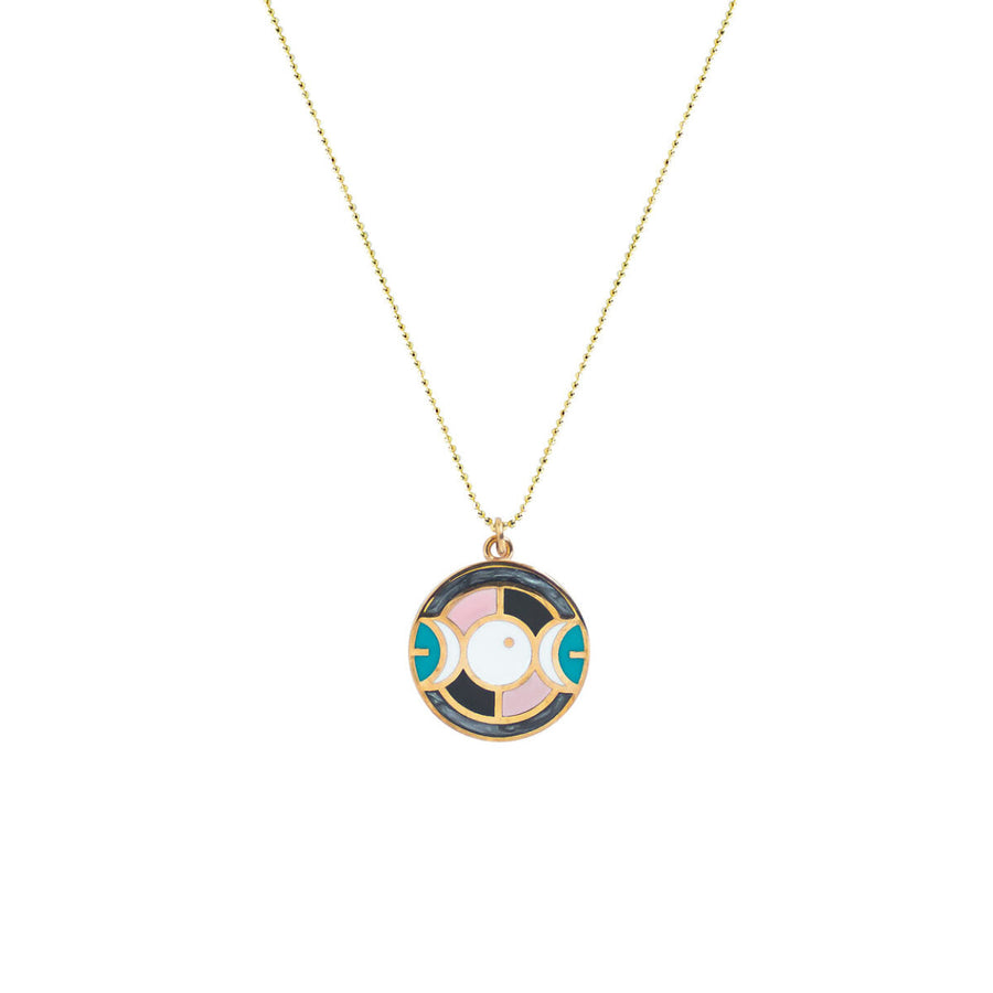 Colorful Triple Moon Medallion | Porterist