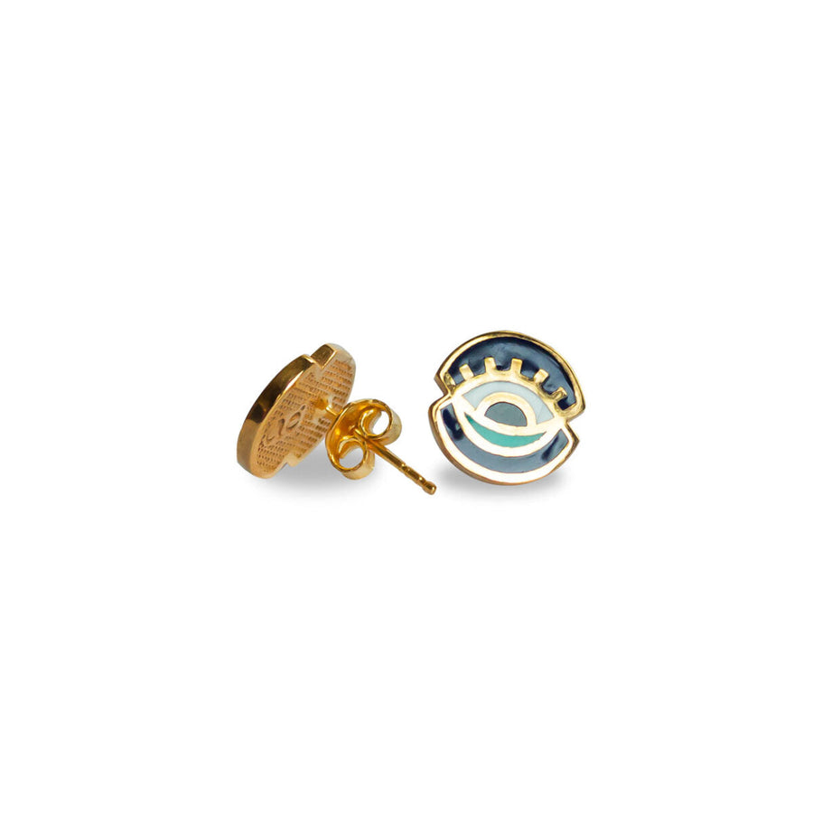 Navy Blue Universe Earrings | Porterist