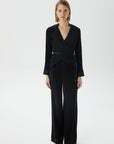 High Waist Black Trousers With Pleats | Porterist