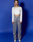 Long Sleeve Ecru Crop Blouse | Porterist