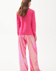 Fuchsia Satin Shirt | Porterist