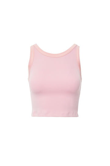 Sleeveless Crop Blouse With Back Decollete | Porterist