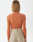 Salmon Basic Knitwear Top | Porterist