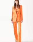 Orange Single Button Blazer | Porterist