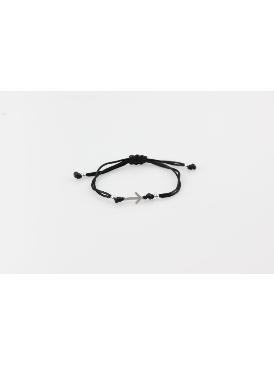 Tivaz Rope Bracelet Black - Silver | Porterist