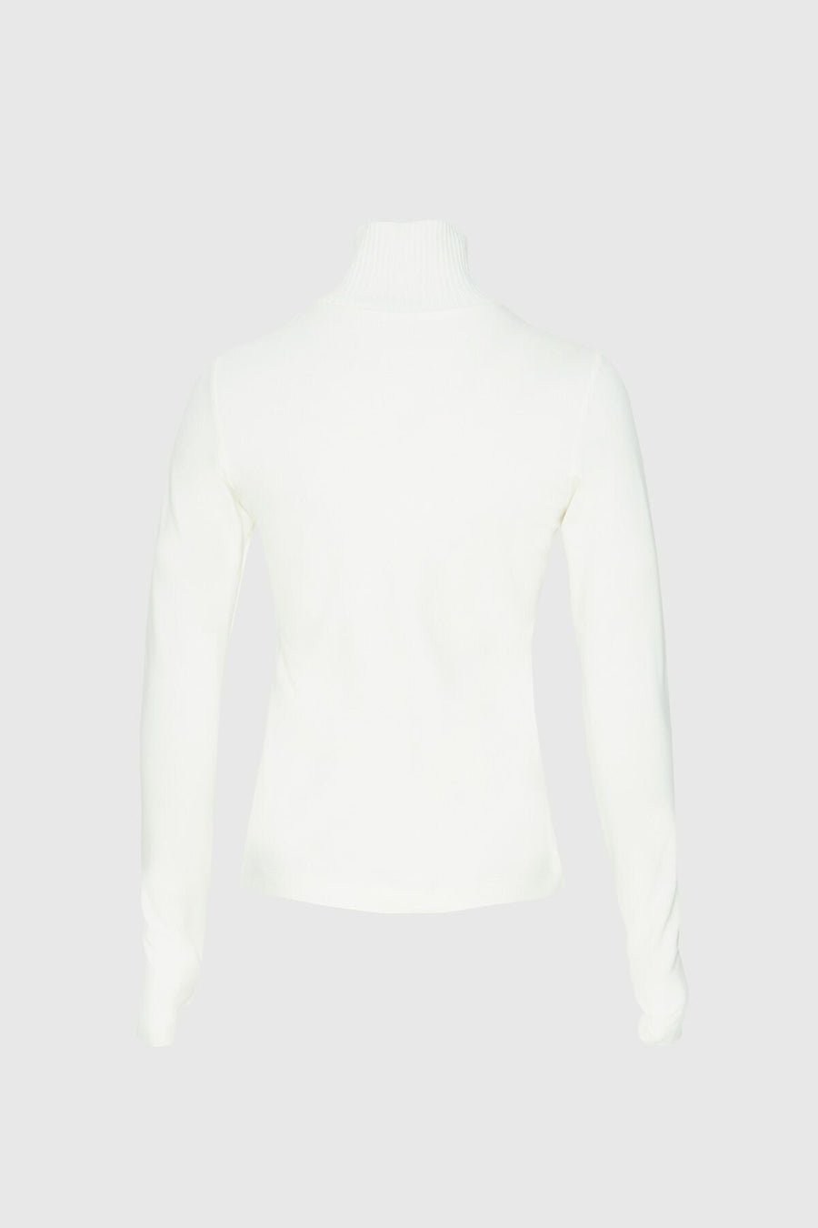 Knitwear Turtleneck Detailed Embroidered Ecru Top