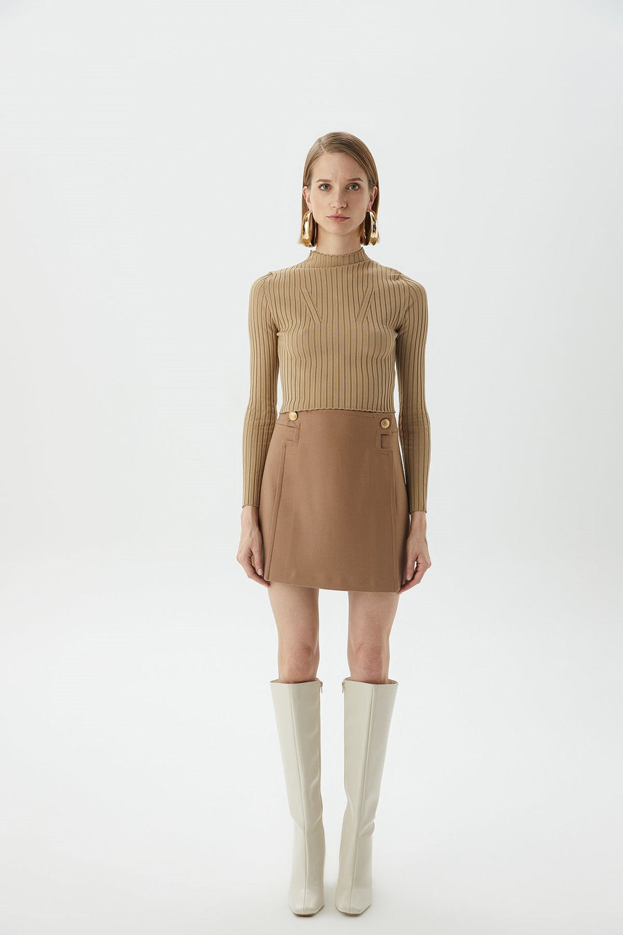 Mink Basic Knitwear Top | Porterist