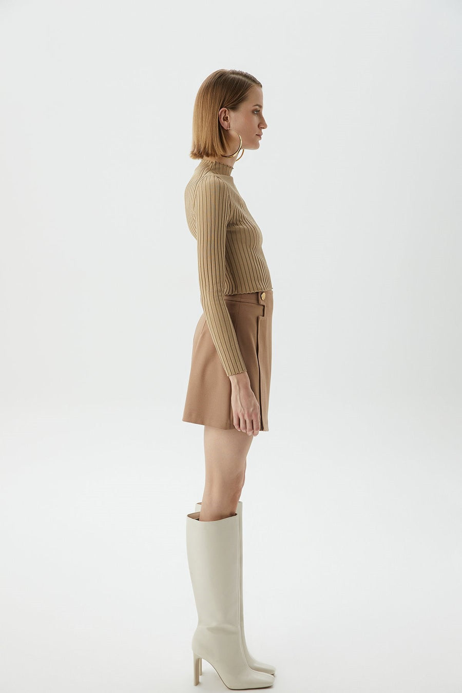 Mink Basic Knitwear Top | Porterist