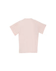 Star Plexi Detailed Steep Collar Short Sleeve Pink T-shirt