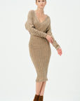 Lina Knitwear Dress Bej | Porterist